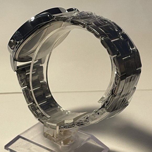 CINCINNATI BENGALS NFL Team Logo Men's Stainless-Steel Silver Analog Watch NEW - Picture 6 of 11